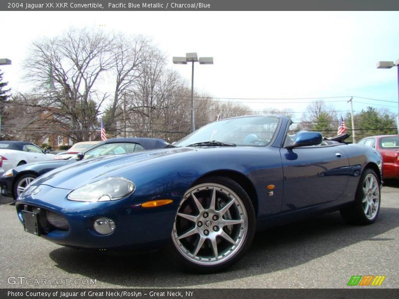 Pacific Blue Metallic / Charcoal/Blue 2004 Jaguar XK XKR Convertible