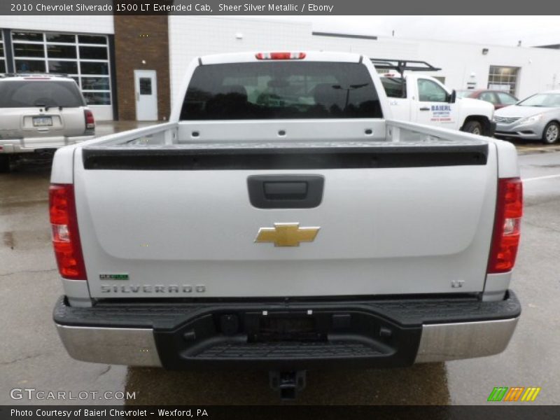 Sheer Silver Metallic / Ebony 2010 Chevrolet Silverado 1500 LT Extended Cab