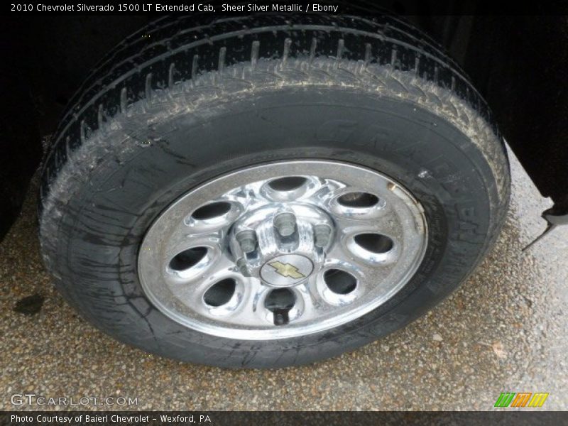 Sheer Silver Metallic / Ebony 2010 Chevrolet Silverado 1500 LT Extended Cab