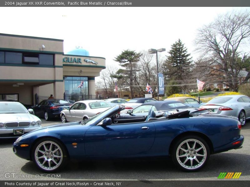 Pacific Blue Metallic / Charcoal/Blue 2004 Jaguar XK XKR Convertible