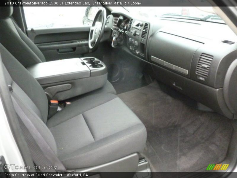 Sheer Silver Metallic / Ebony 2010 Chevrolet Silverado 1500 LT Extended Cab