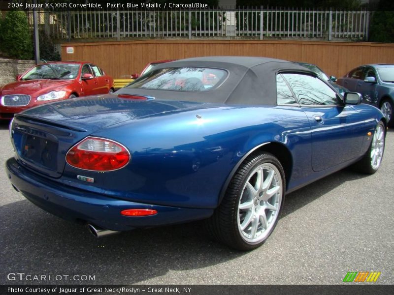 Pacific Blue Metallic / Charcoal/Blue 2004 Jaguar XK XKR Convertible