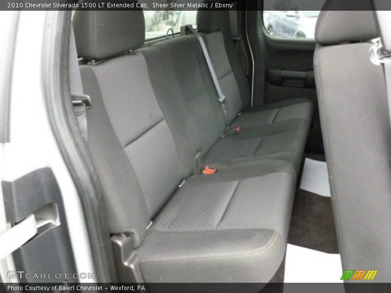 Sheer Silver Metallic / Ebony 2010 Chevrolet Silverado 1500 LT Extended Cab