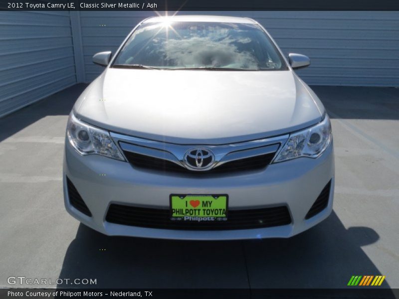Classic Silver Metallic / Ash 2012 Toyota Camry LE