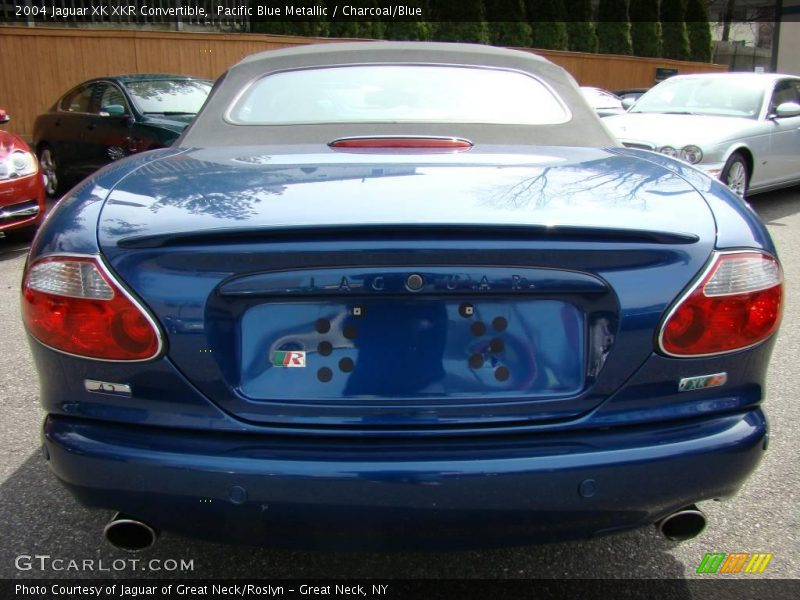 Pacific Blue Metallic / Charcoal/Blue 2004 Jaguar XK XKR Convertible