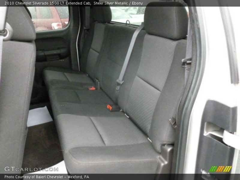 Sheer Silver Metallic / Ebony 2010 Chevrolet Silverado 1500 LT Extended Cab