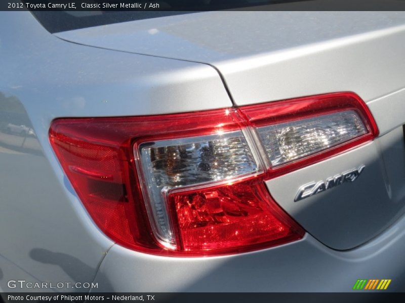 Classic Silver Metallic / Ash 2012 Toyota Camry LE
