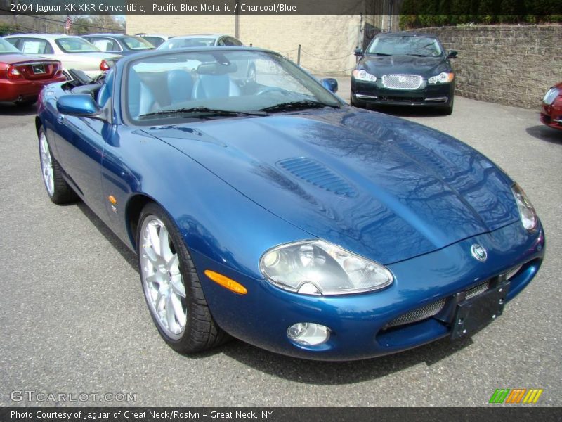 Pacific Blue Metallic / Charcoal/Blue 2004 Jaguar XK XKR Convertible