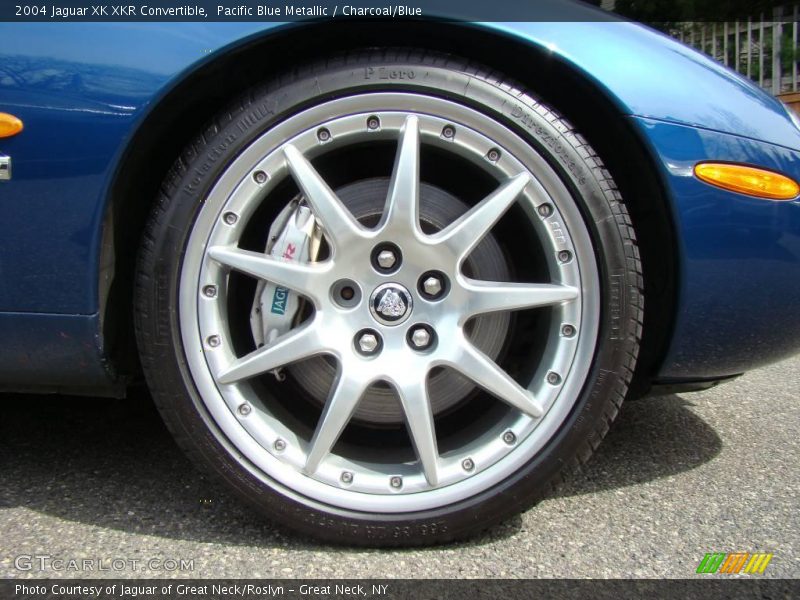Pacific Blue Metallic / Charcoal/Blue 2004 Jaguar XK XKR Convertible