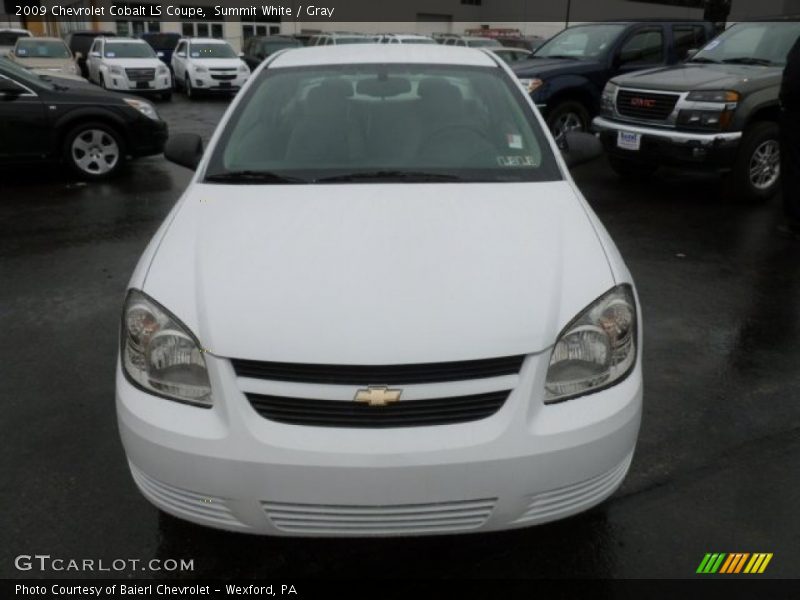 Summit White / Gray 2009 Chevrolet Cobalt LS Coupe