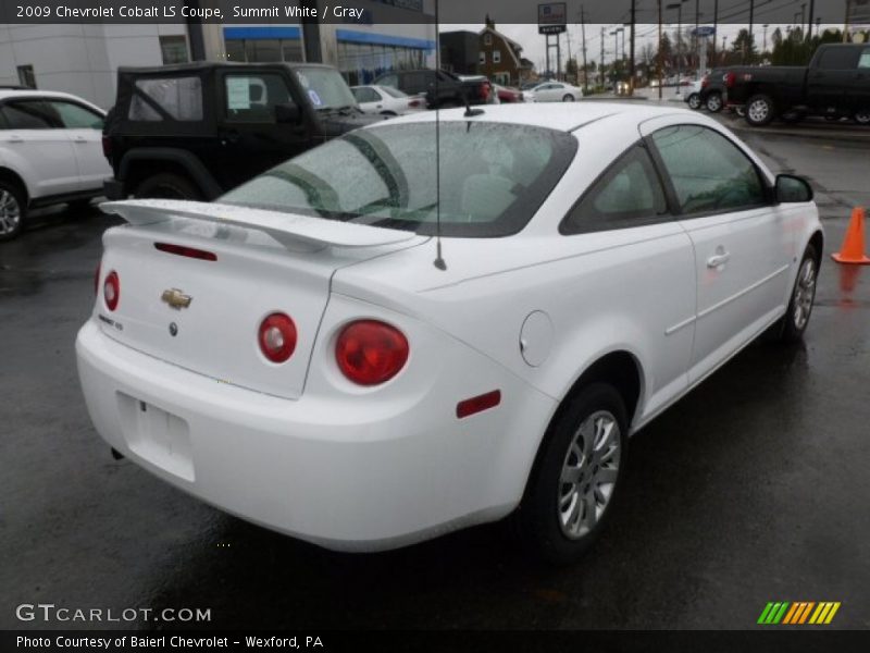 Summit White / Gray 2009 Chevrolet Cobalt LS Coupe