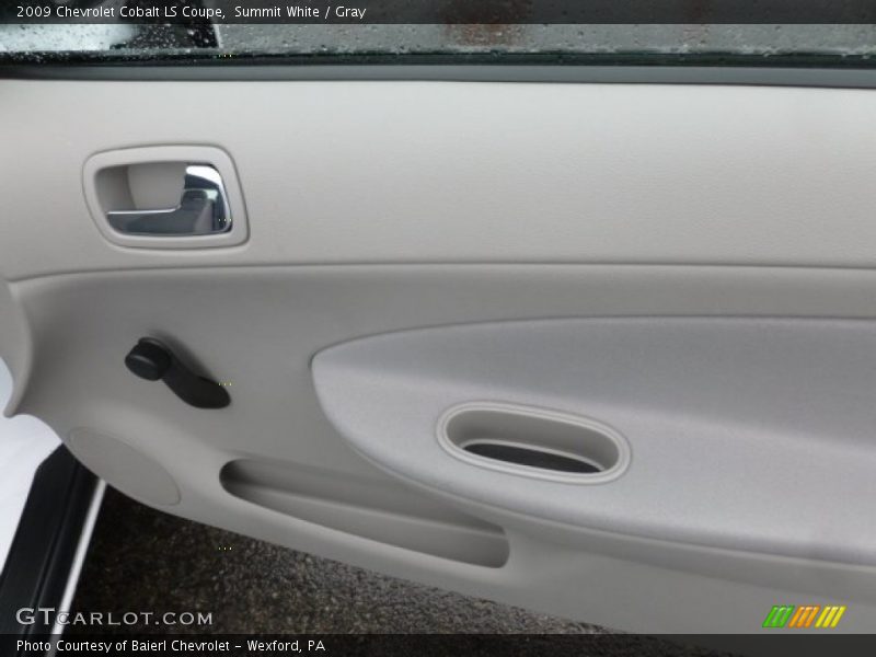 Summit White / Gray 2009 Chevrolet Cobalt LS Coupe