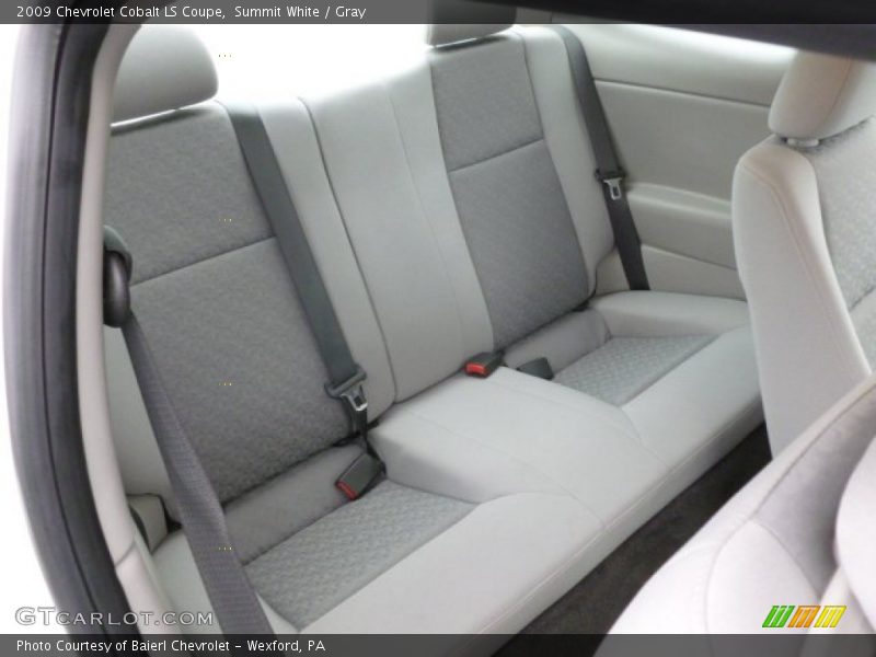 Rear Seat of 2009 Cobalt LS Coupe