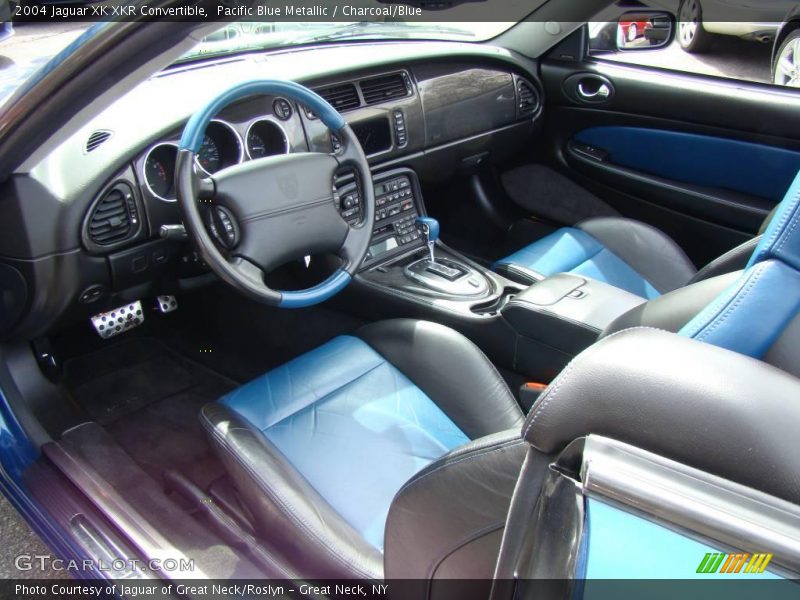Pacific Blue Metallic / Charcoal/Blue 2004 Jaguar XK XKR Convertible