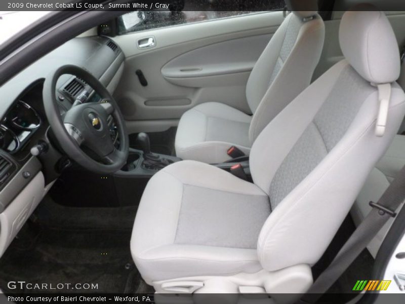 Front Seat of 2009 Cobalt LS Coupe