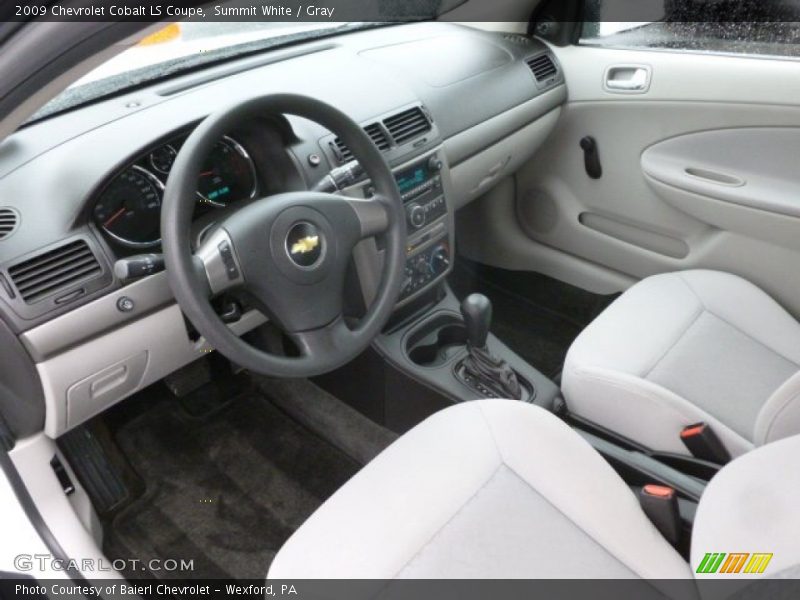 Gray Interior - 2009 Cobalt LS Coupe 