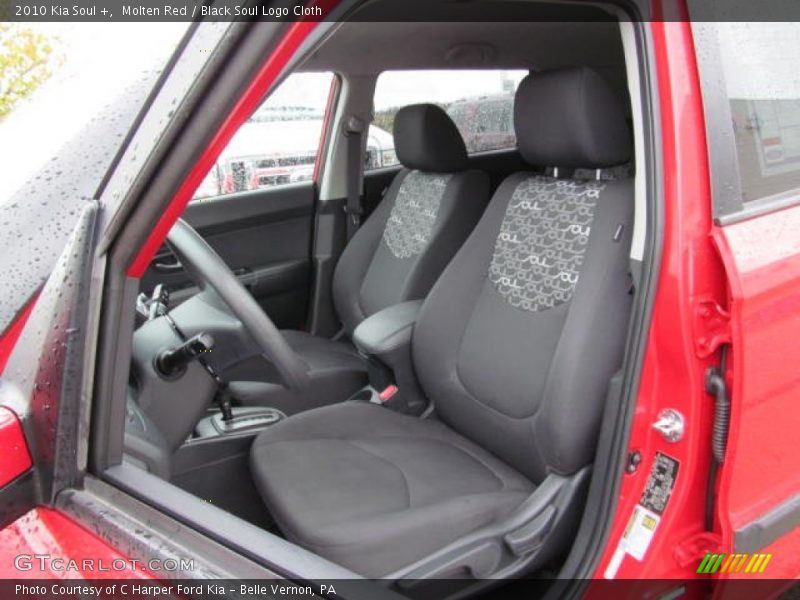 Molten Red / Black Soul Logo Cloth 2010 Kia Soul +