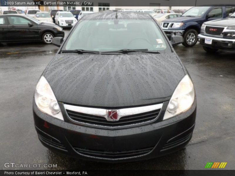 Carbon Flash Metallic / Gray 2009 Saturn Aura XE