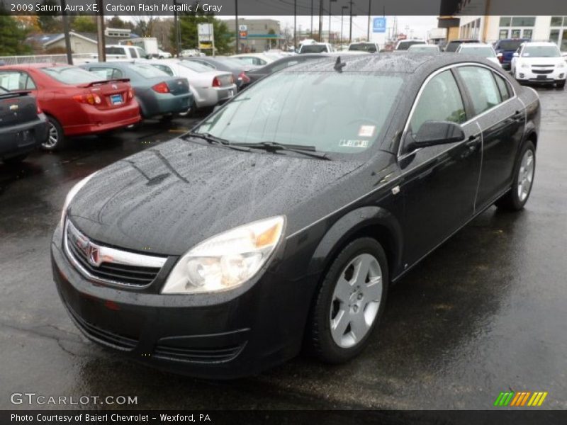 Carbon Flash Metallic / Gray 2009 Saturn Aura XE