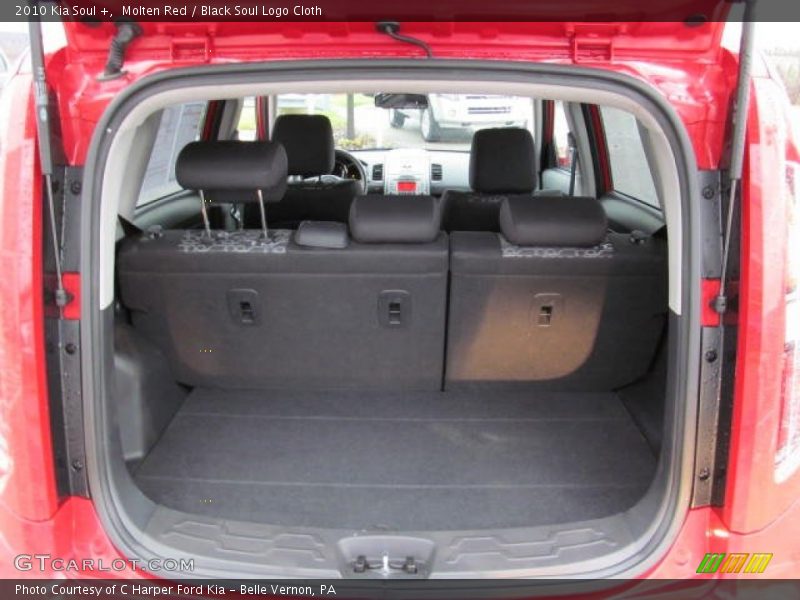 Molten Red / Black Soul Logo Cloth 2010 Kia Soul +