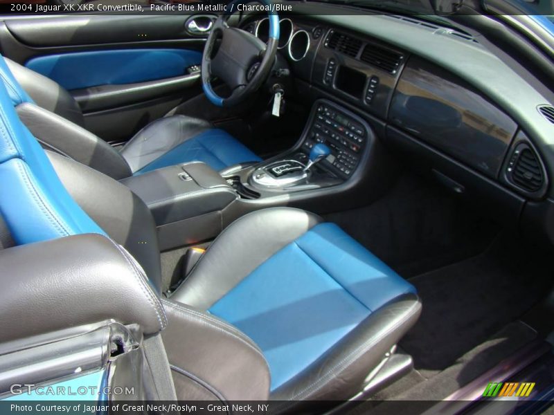 Pacific Blue Metallic / Charcoal/Blue 2004 Jaguar XK XKR Convertible