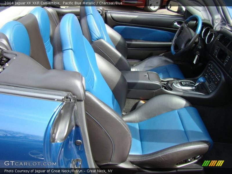 Pacific Blue Metallic / Charcoal/Blue 2004 Jaguar XK XKR Convertible