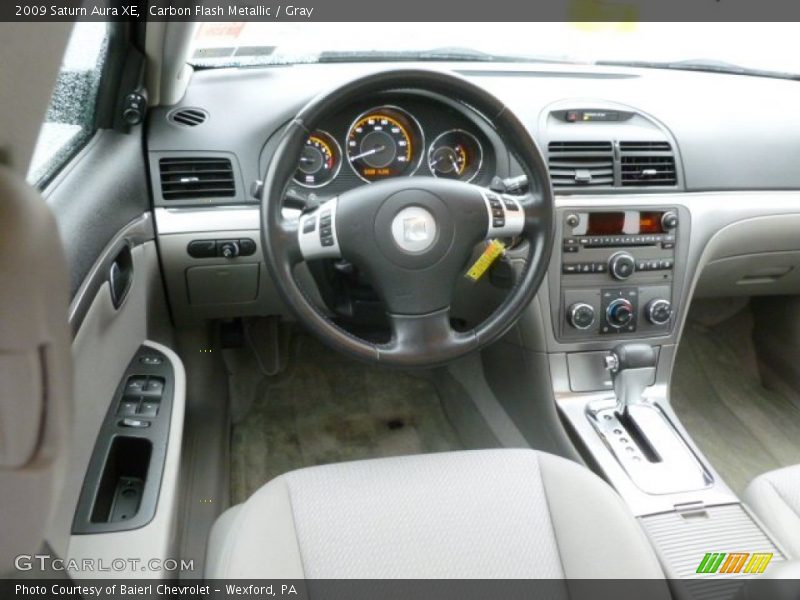 Carbon Flash Metallic / Gray 2009 Saturn Aura XE