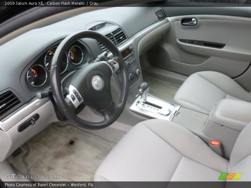 Carbon Flash Metallic / Gray 2009 Saturn Aura XE