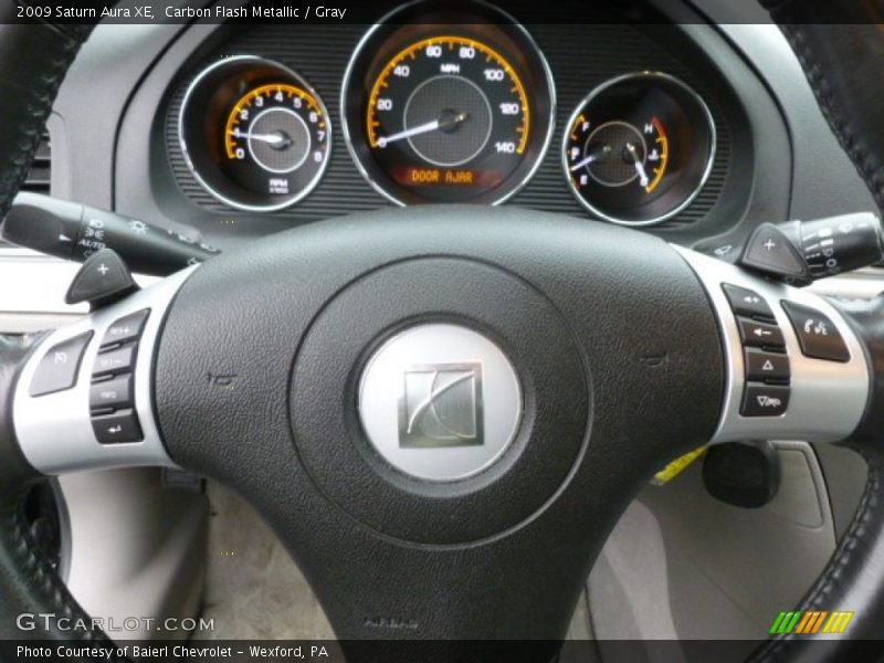 Carbon Flash Metallic / Gray 2009 Saturn Aura XE