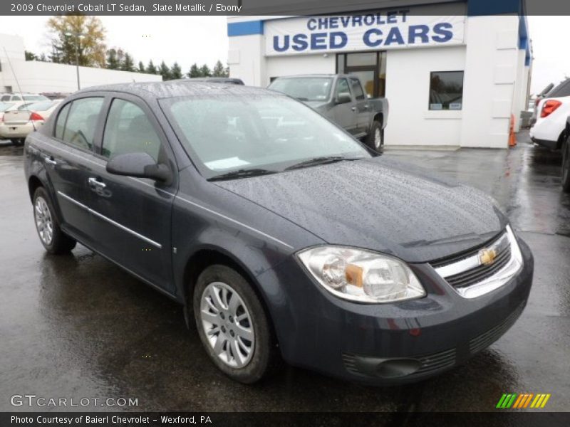 Slate Metallic / Ebony 2009 Chevrolet Cobalt LT Sedan
