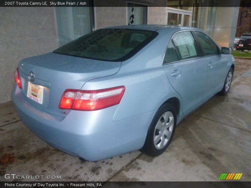Sky Blue Pearl / Ash 2007 Toyota Camry LE