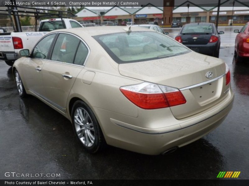 Champagne Beige Metallic / Cashmere 2011 Hyundai Genesis 4.6 Sedan