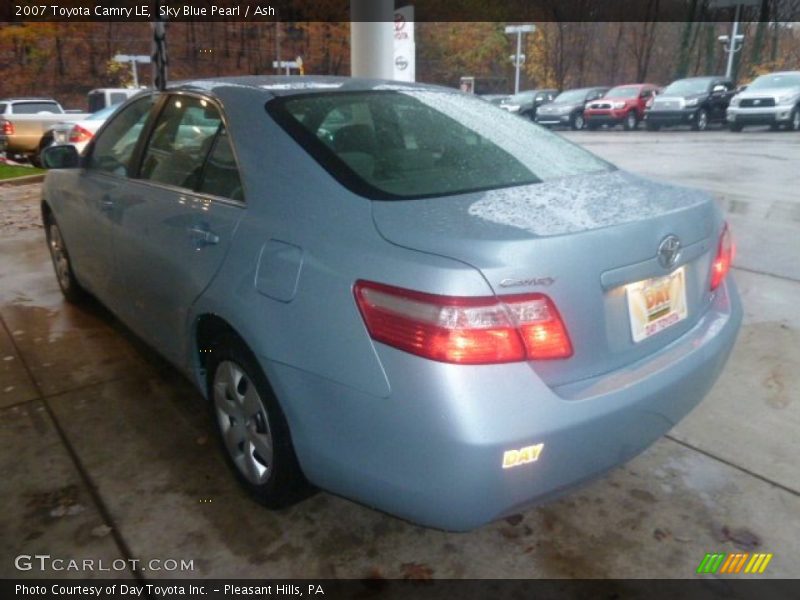 Sky Blue Pearl / Ash 2007 Toyota Camry LE