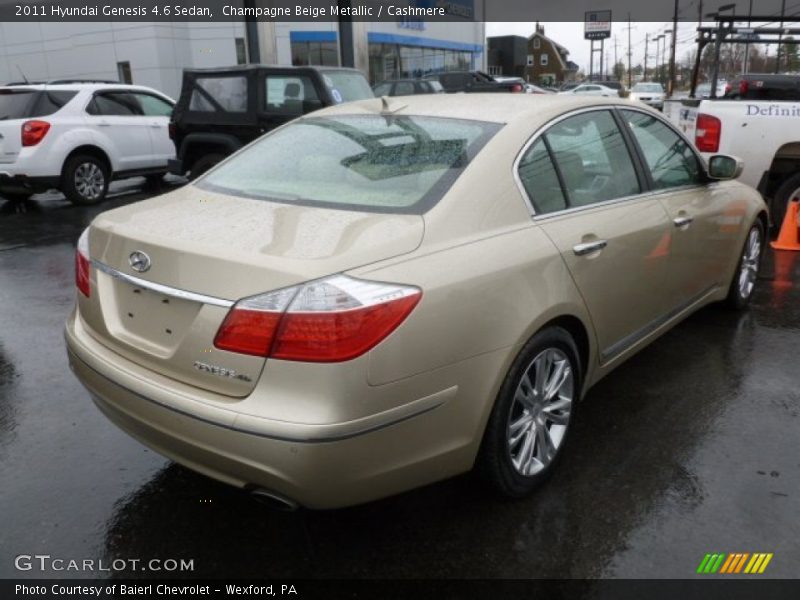 Champagne Beige Metallic / Cashmere 2011 Hyundai Genesis 4.6 Sedan