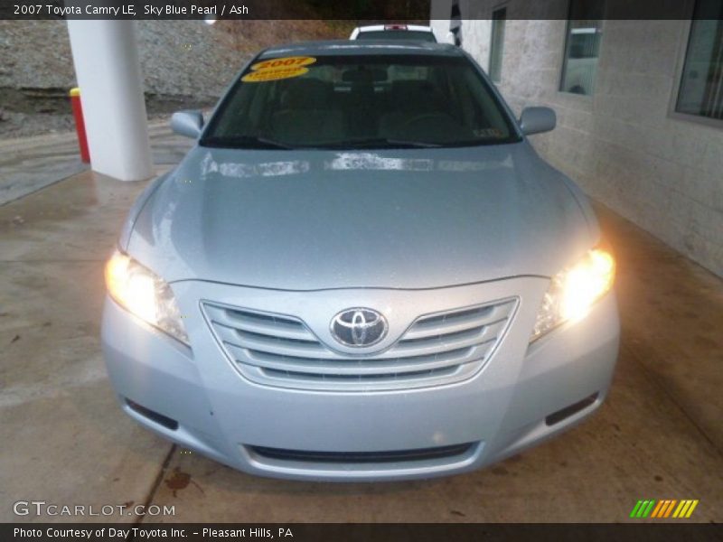 Sky Blue Pearl / Ash 2007 Toyota Camry LE