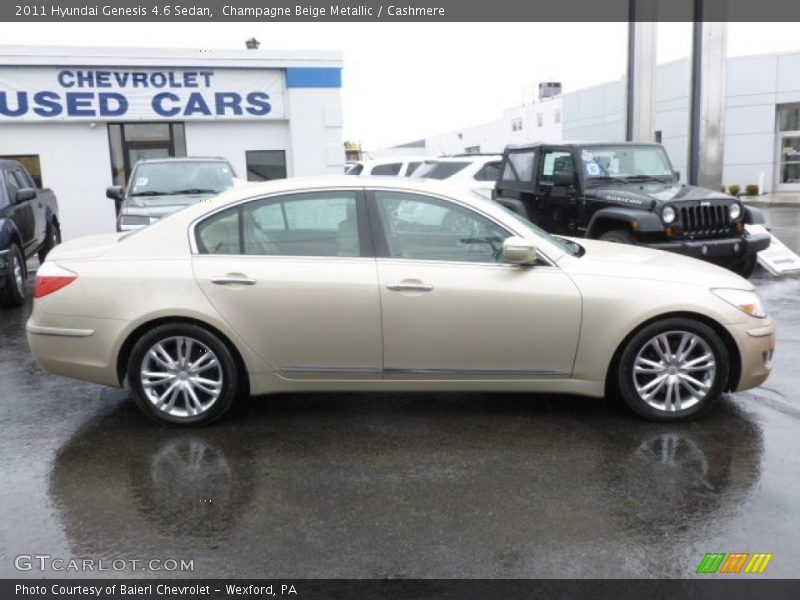 Champagne Beige Metallic / Cashmere 2011 Hyundai Genesis 4.6 Sedan