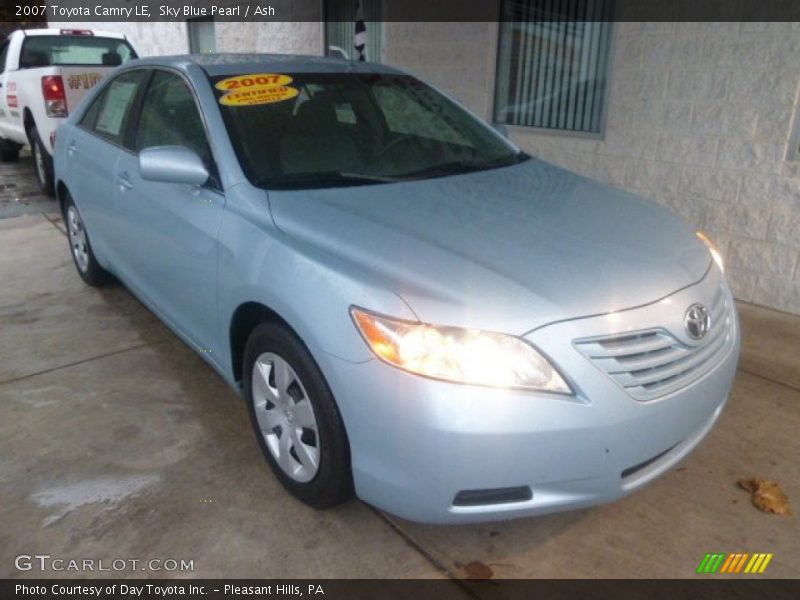 Sky Blue Pearl / Ash 2007 Toyota Camry LE
