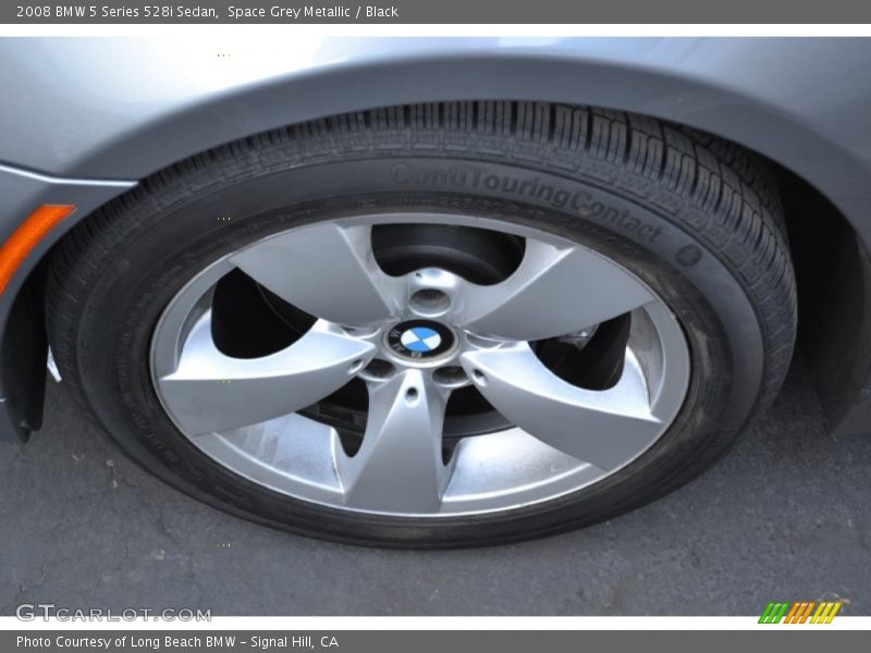 Space Grey Metallic / Black 2008 BMW 5 Series 528i Sedan