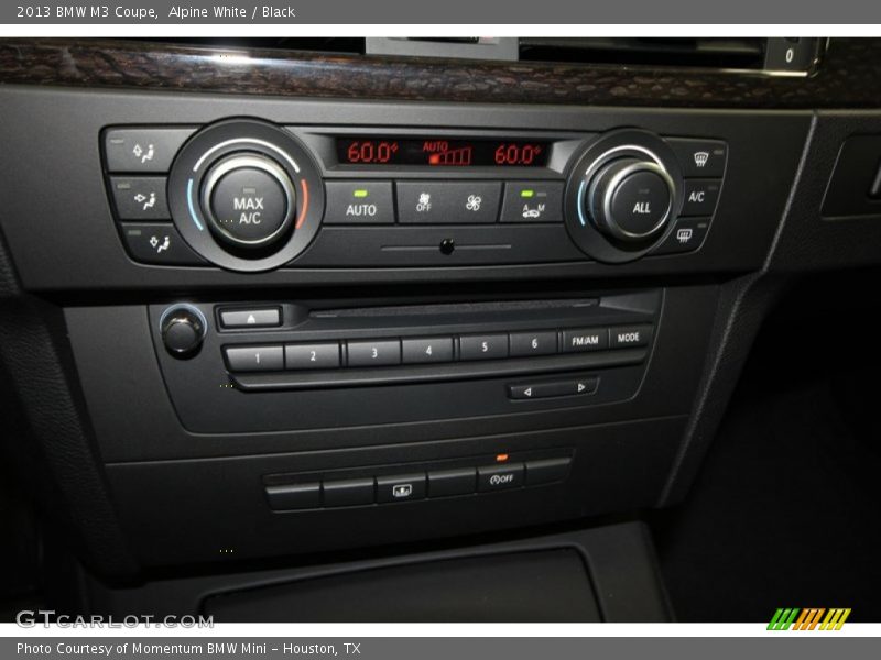 Controls of 2013 M3 Coupe