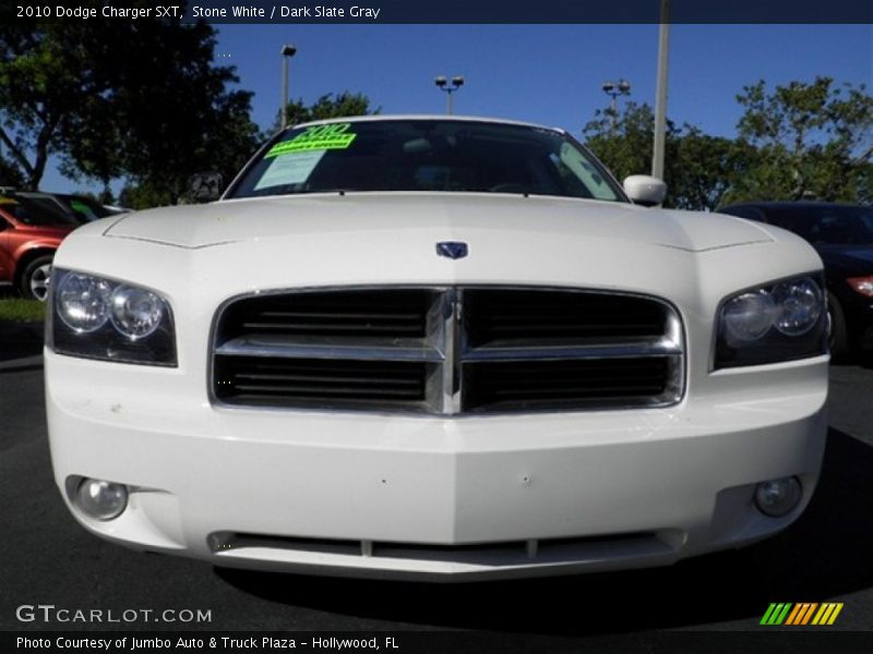 Stone White / Dark Slate Gray 2010 Dodge Charger SXT