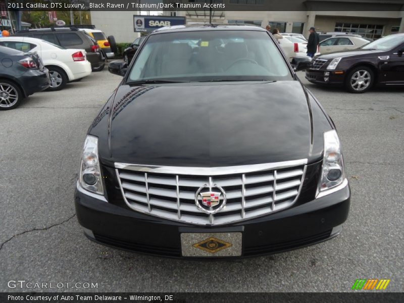 Black Raven / Titanium/Dark Titanium Accents 2011 Cadillac DTS Luxury