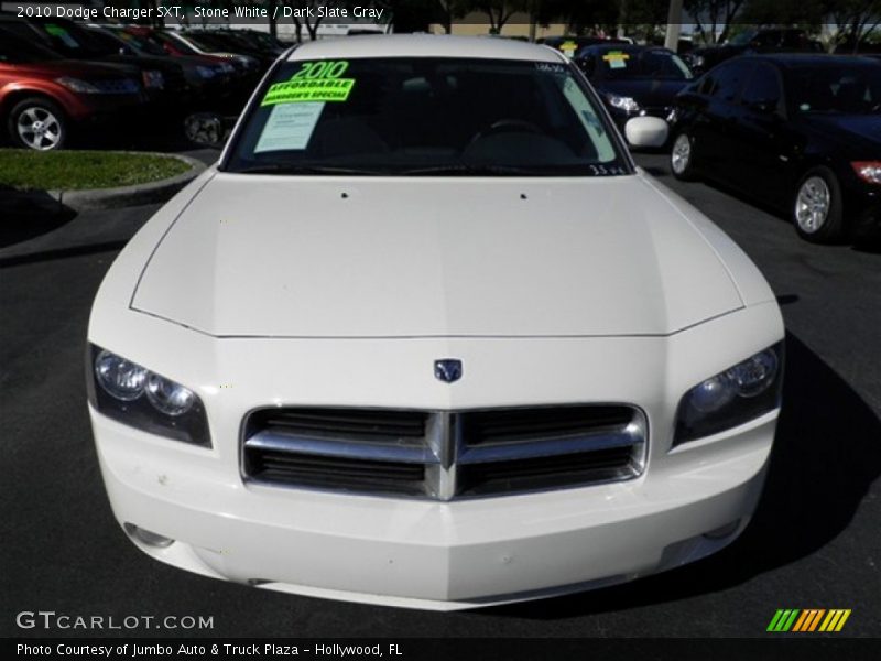 Stone White / Dark Slate Gray 2010 Dodge Charger SXT