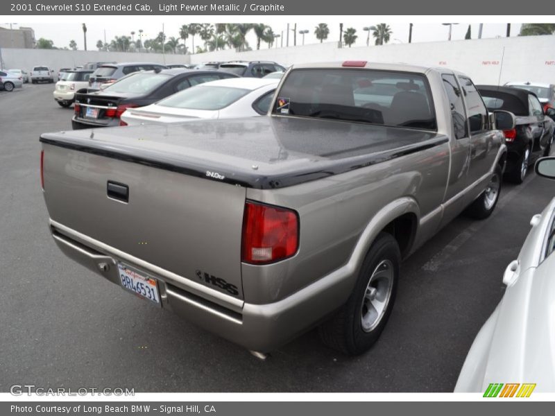 Light Pewter Metallic / Graphite 2001 Chevrolet S10 Extended Cab