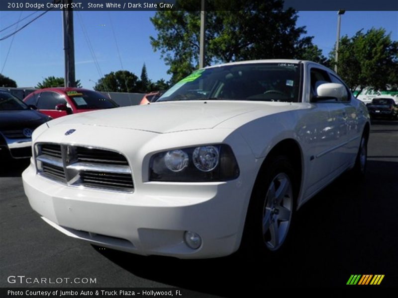 Stone White / Dark Slate Gray 2010 Dodge Charger SXT