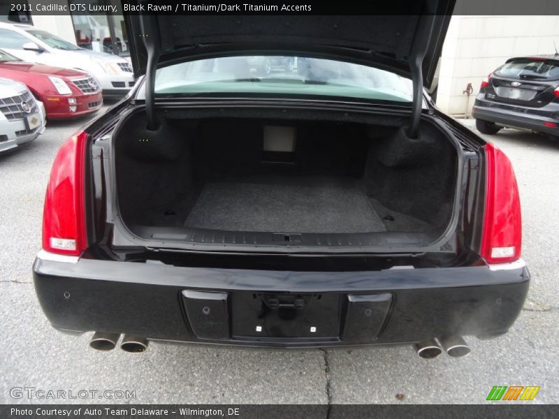 Black Raven / Titanium/Dark Titanium Accents 2011 Cadillac DTS Luxury