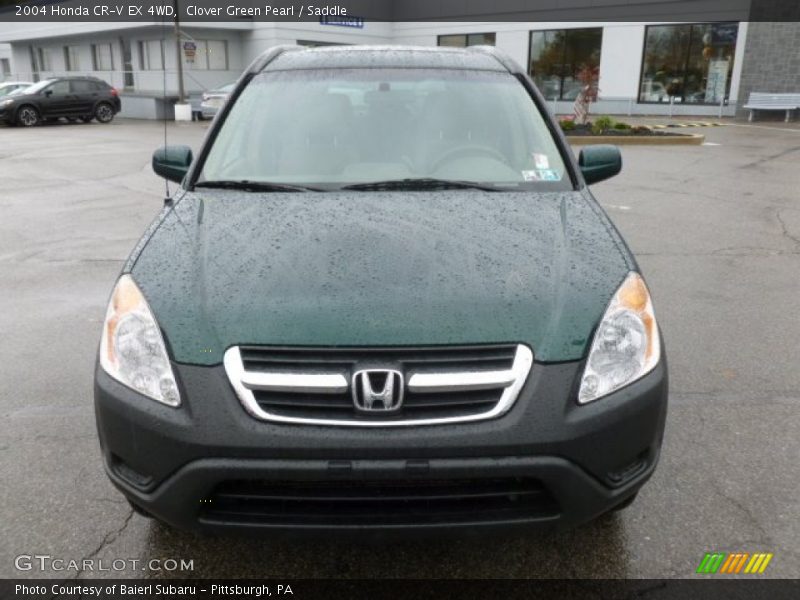 Clover Green Pearl / Saddle 2004 Honda CR-V EX 4WD