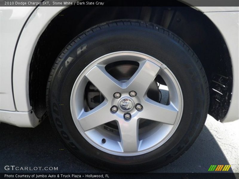 Stone White / Dark Slate Gray 2010 Dodge Charger SXT