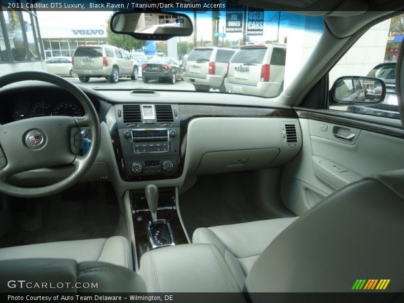 Black Raven / Titanium/Dark Titanium Accents 2011 Cadillac DTS Luxury