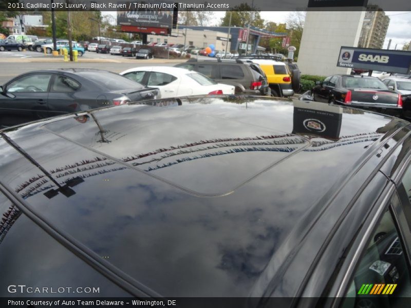 Black Raven / Titanium/Dark Titanium Accents 2011 Cadillac DTS Luxury