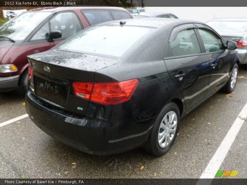 Ebony Black / Black 2012 Kia Forte EX